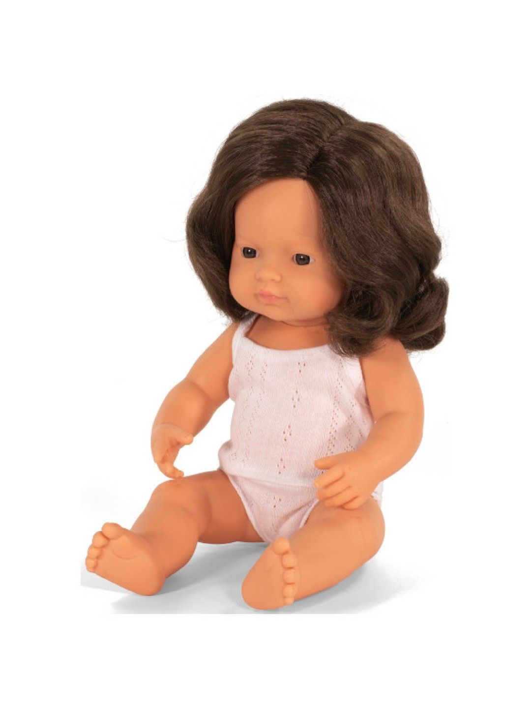 Miniland Dolls Baby Doll Caucasian Brunette Girl (38cm) (No Color- Image 2)