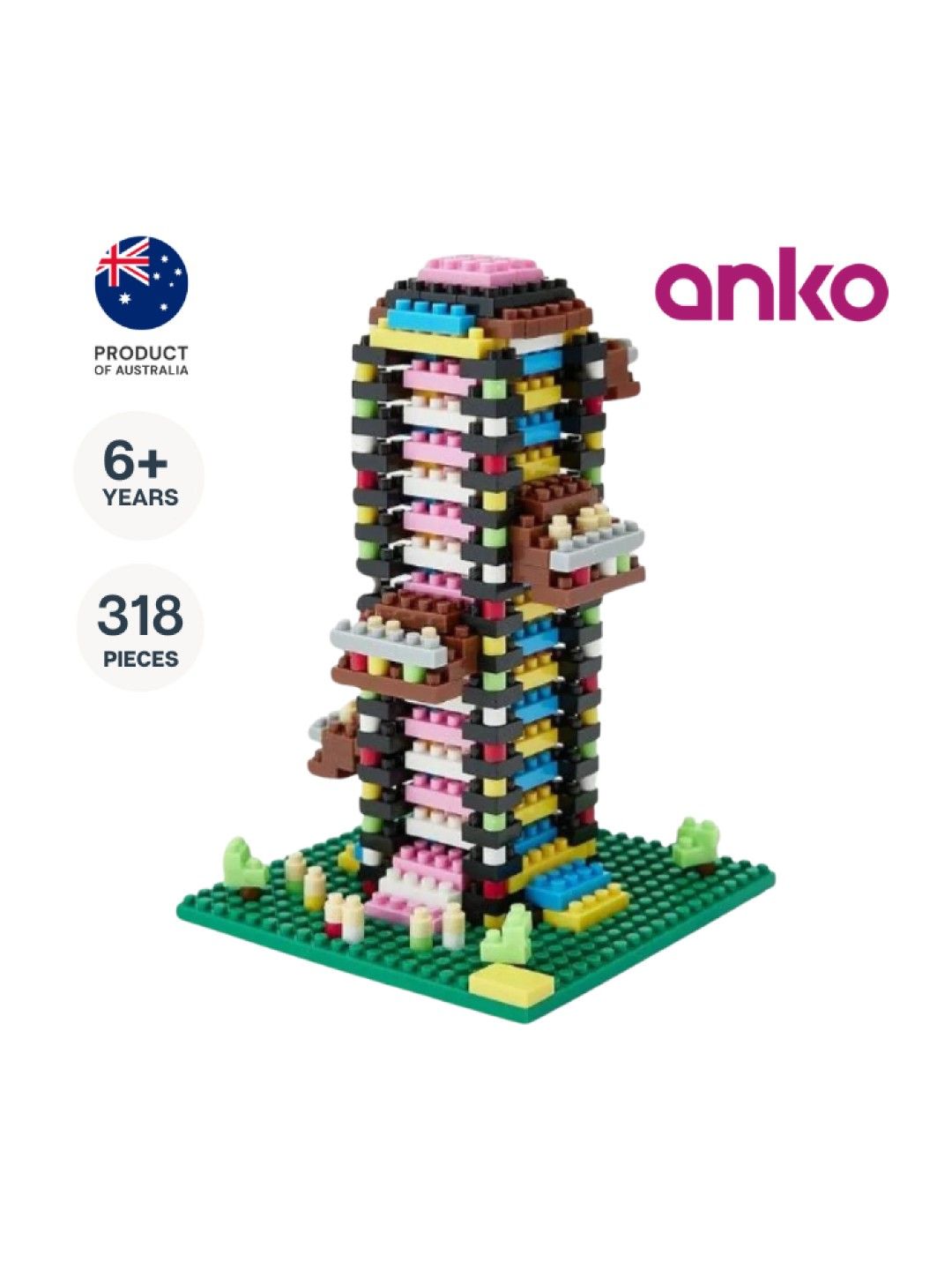 Anko 318-Piece Mini Blocks Set - Tower