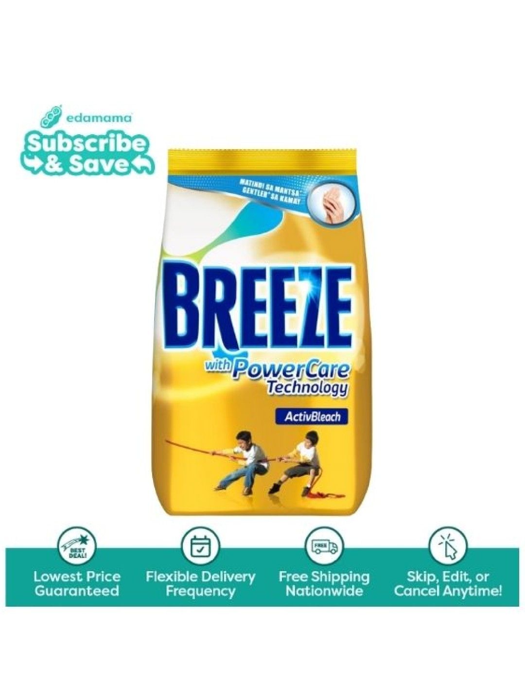 Breeze Powder Detergent ActivBleach with Powercare Technology (1.410kg) - Subscription (No Color- Image 1)