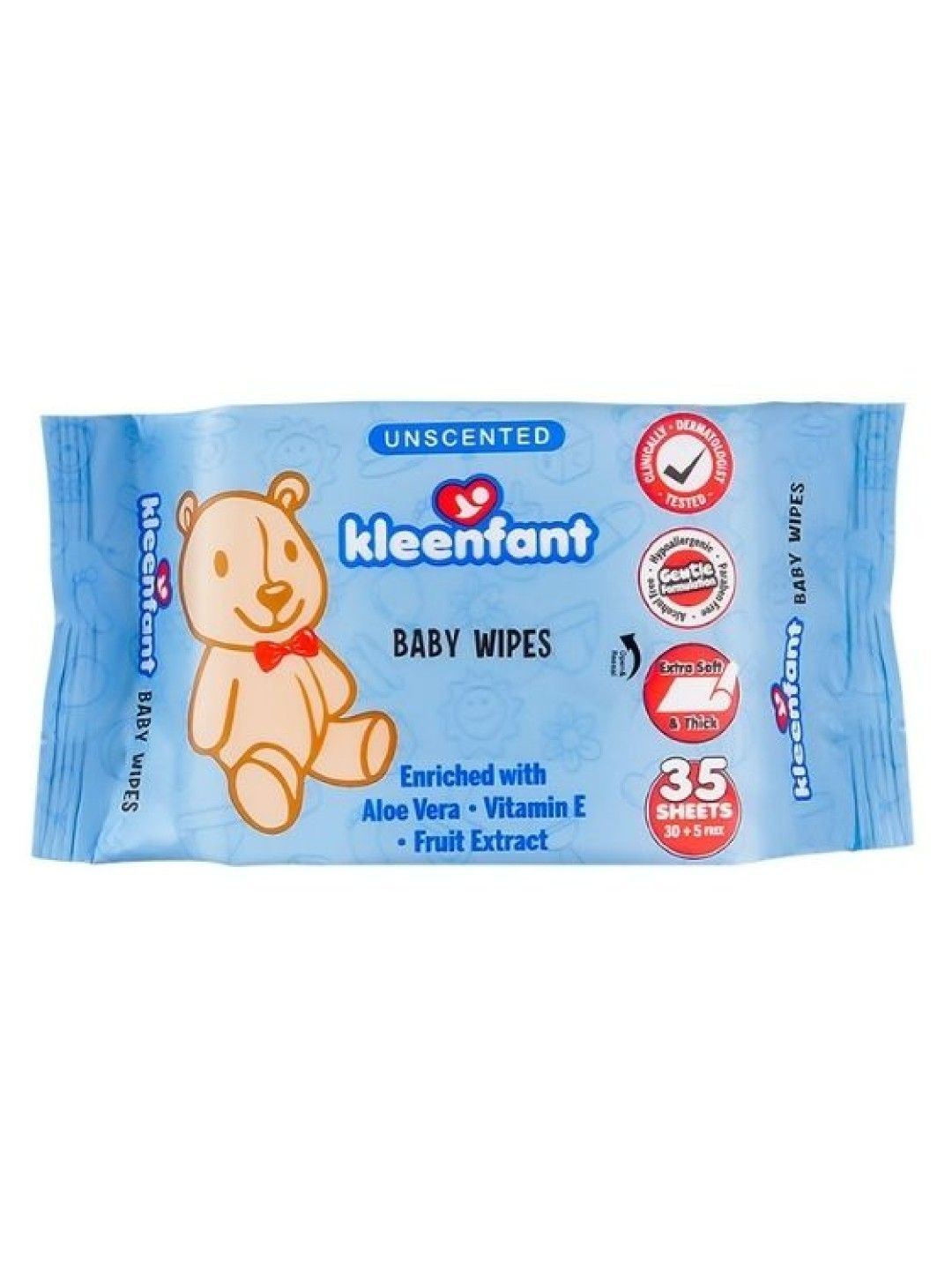 Kleenfant Unscented Baby Wipes (35s) (No Color- Image 1)