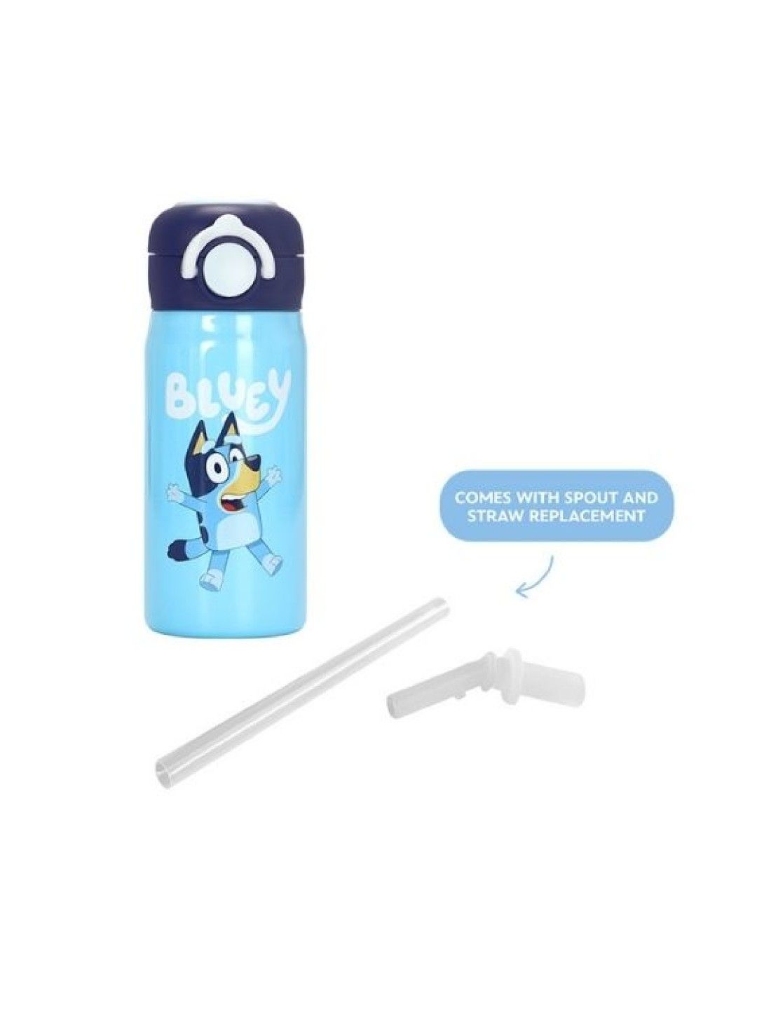Bluey Totsafe Bluey Stainless Steel Insulated Sippy Bottle 350mL - Bluey & Bingo (No Color- Image 2)