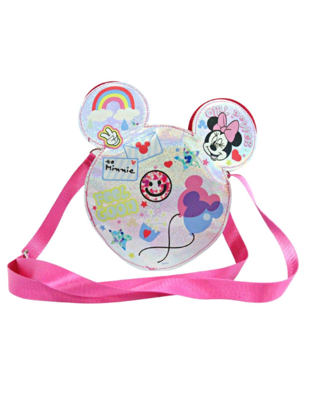 Disney Minnie Mouse Cute School Sling Bag (Pink- Image 1)