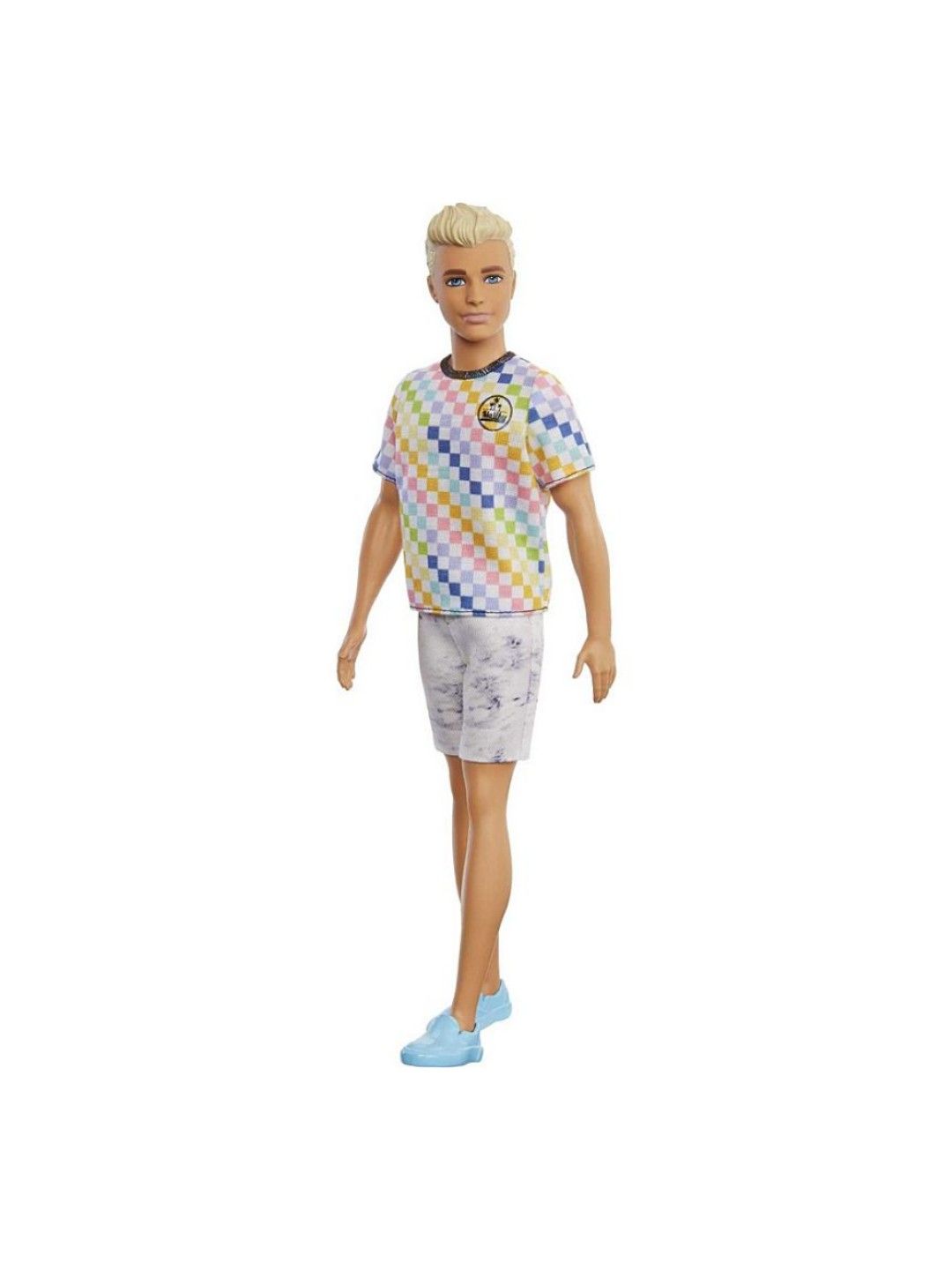 Barbie Barbie Ken Fashionistas Doll #174 With Checkered Surf-Inspired ...