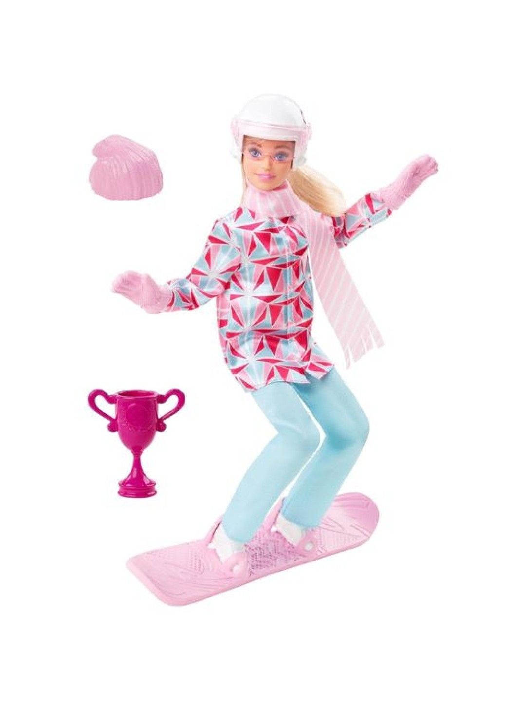 Barbie Winter Sports Snowboarder Blonde Doll (No Color- Image 1)