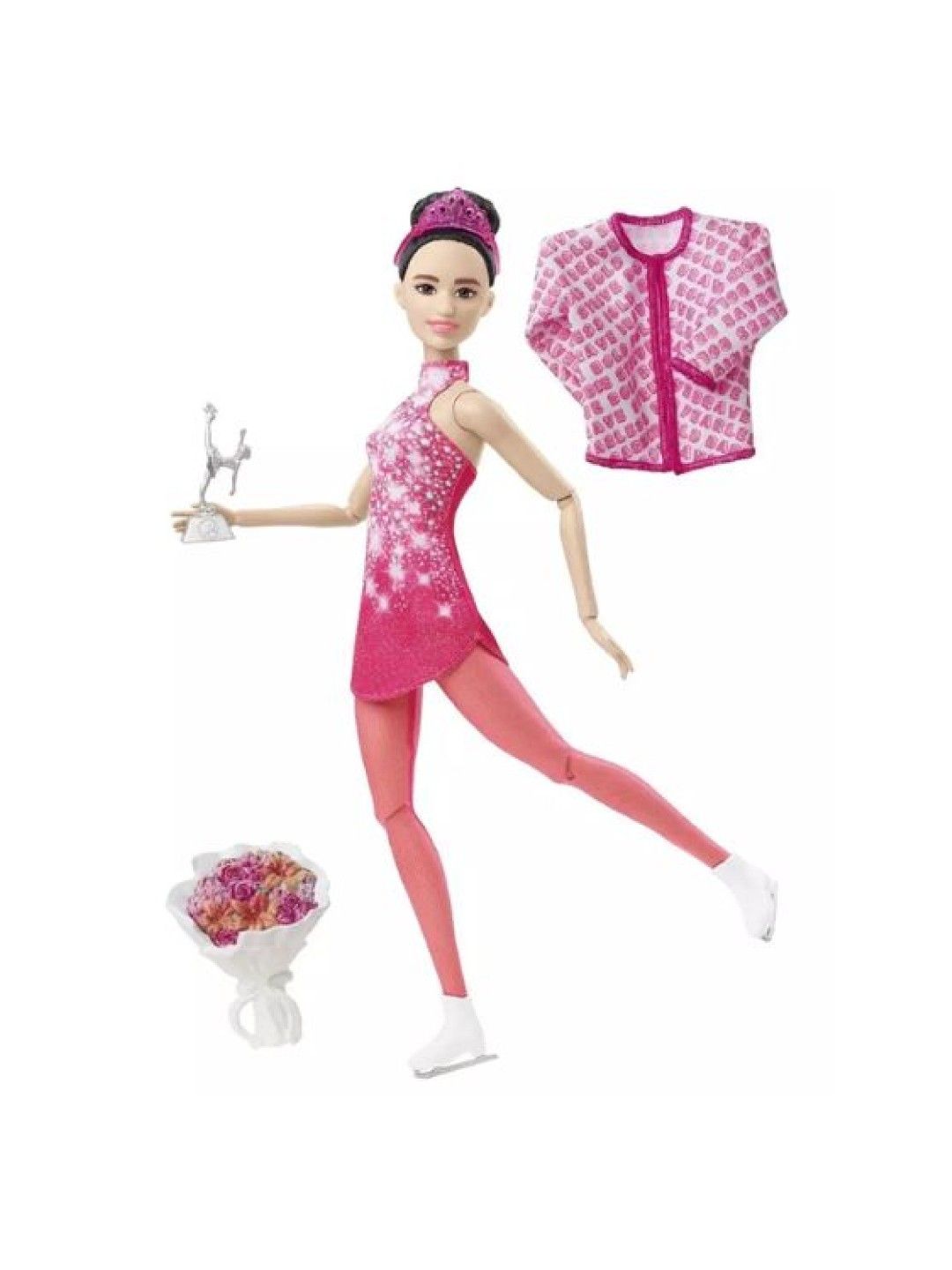 Barbie Winter Sports Ice Skater Brunette Doll (No Color- Image 1)
