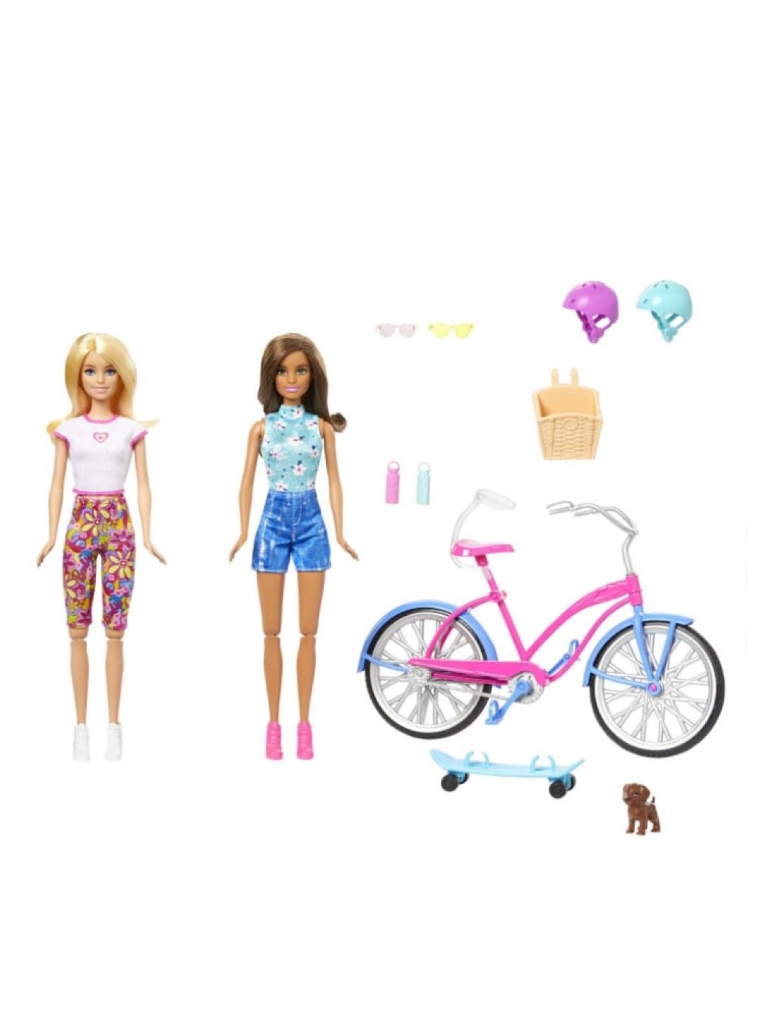 Barbie Outdoor Playset Dolls with Two Dolls and Puppy (No Color- Image 1)