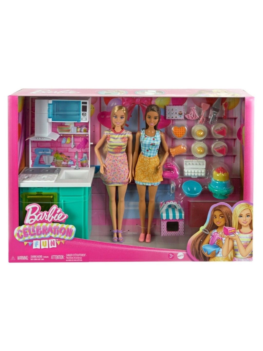 Barbie Celebration Fun Baking and Kitchen with Dolls Playset (No Color- Image 4)