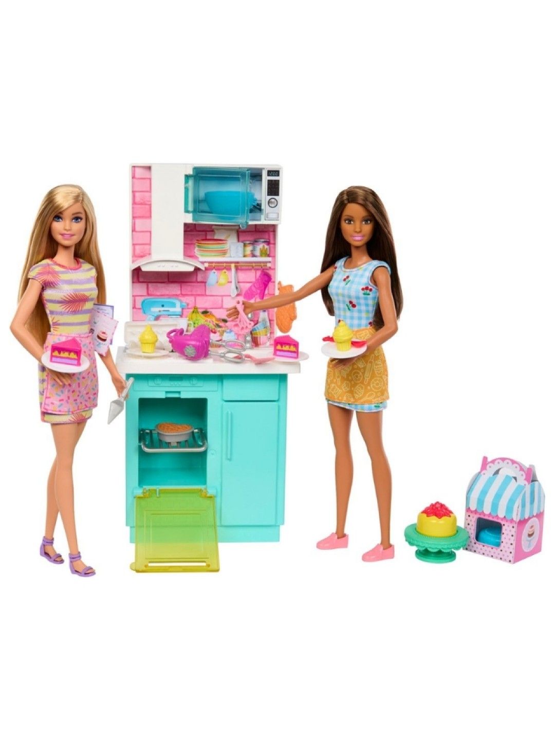 Barbie Celebration Fun Baking and Kitchen with Dolls Playset (No Color- Image 1)