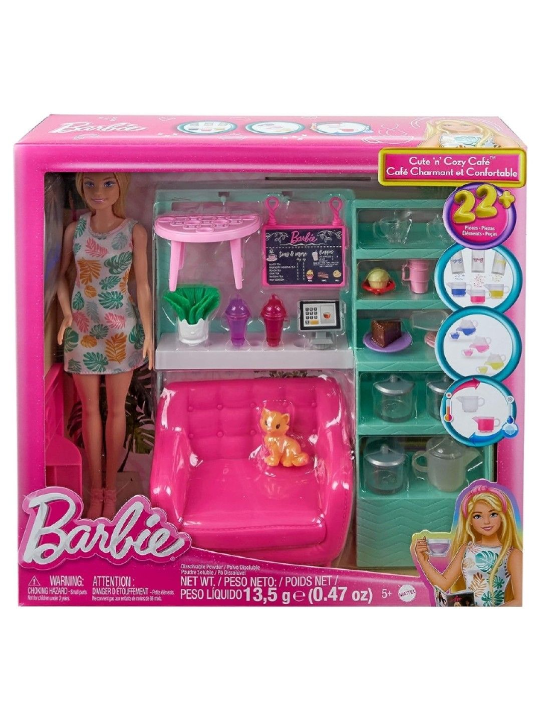 Barbie Self-Care Tea Shop Playset (No Color- Image 4)