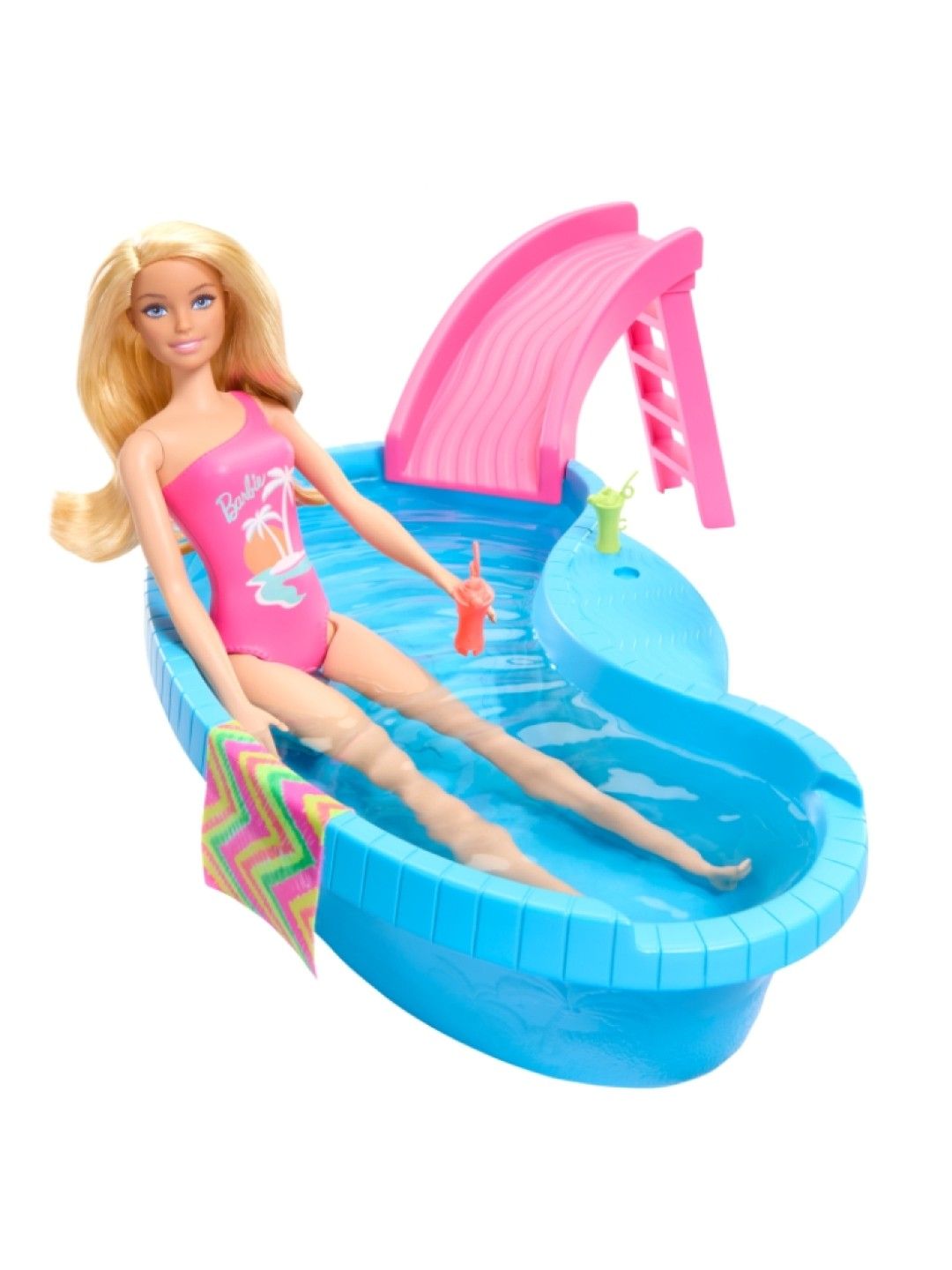Barbie Doll and Pool Playset with Accessories (No Color- Image 2)