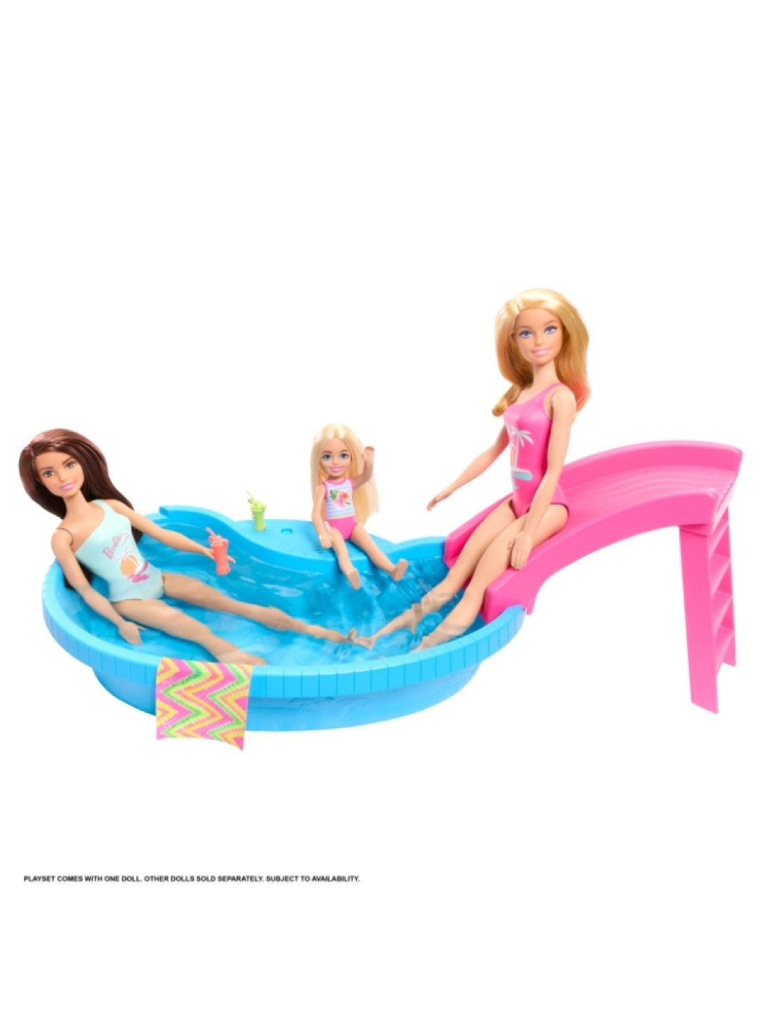 Barbie Doll and Pool Playset with Accessories (No Color- Image 3)