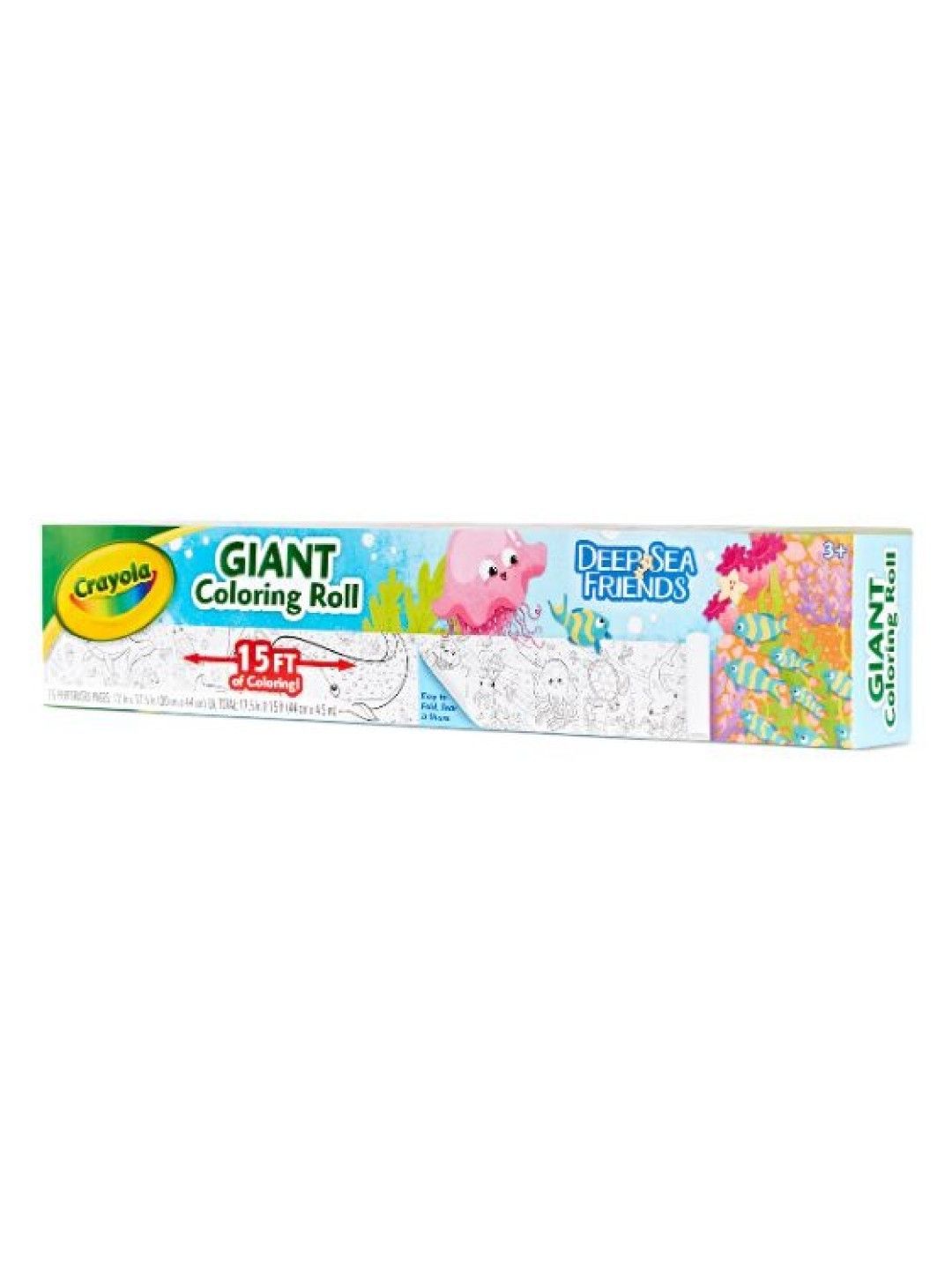 Crayola Giant Coloring Roll - Deep Sea Friends (No Color- Image 3)