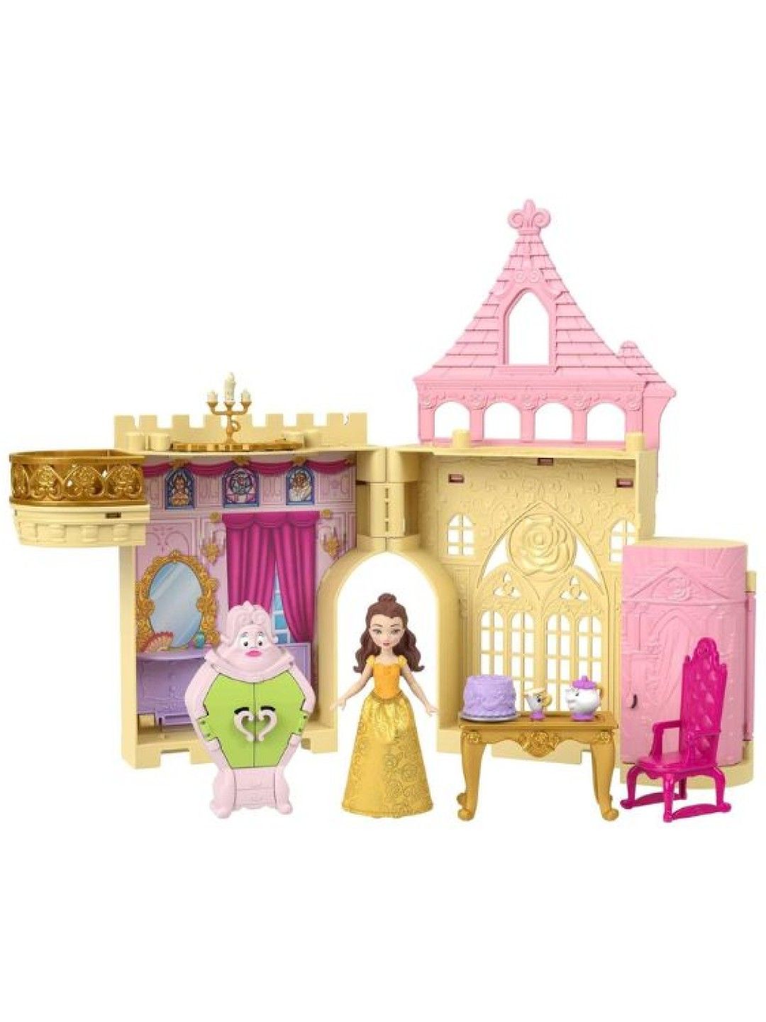 Disney Princess Stackable Doll + Playset Assortment - Belle's Castle Playsets (No Color- Image 1)