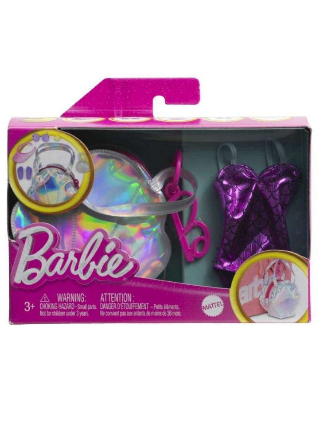 Barbie Clothes, Deluxe Bag with Swimsuit and Themed Accessories (No Color- Image 4)