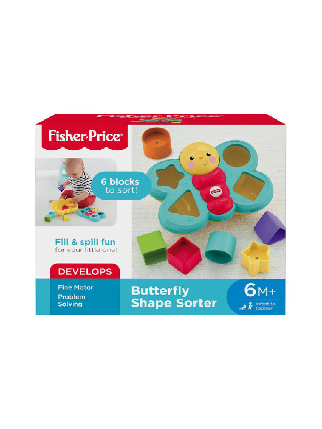 Fisher Price Butterfly Shape Sorter (No Color- Image 2)