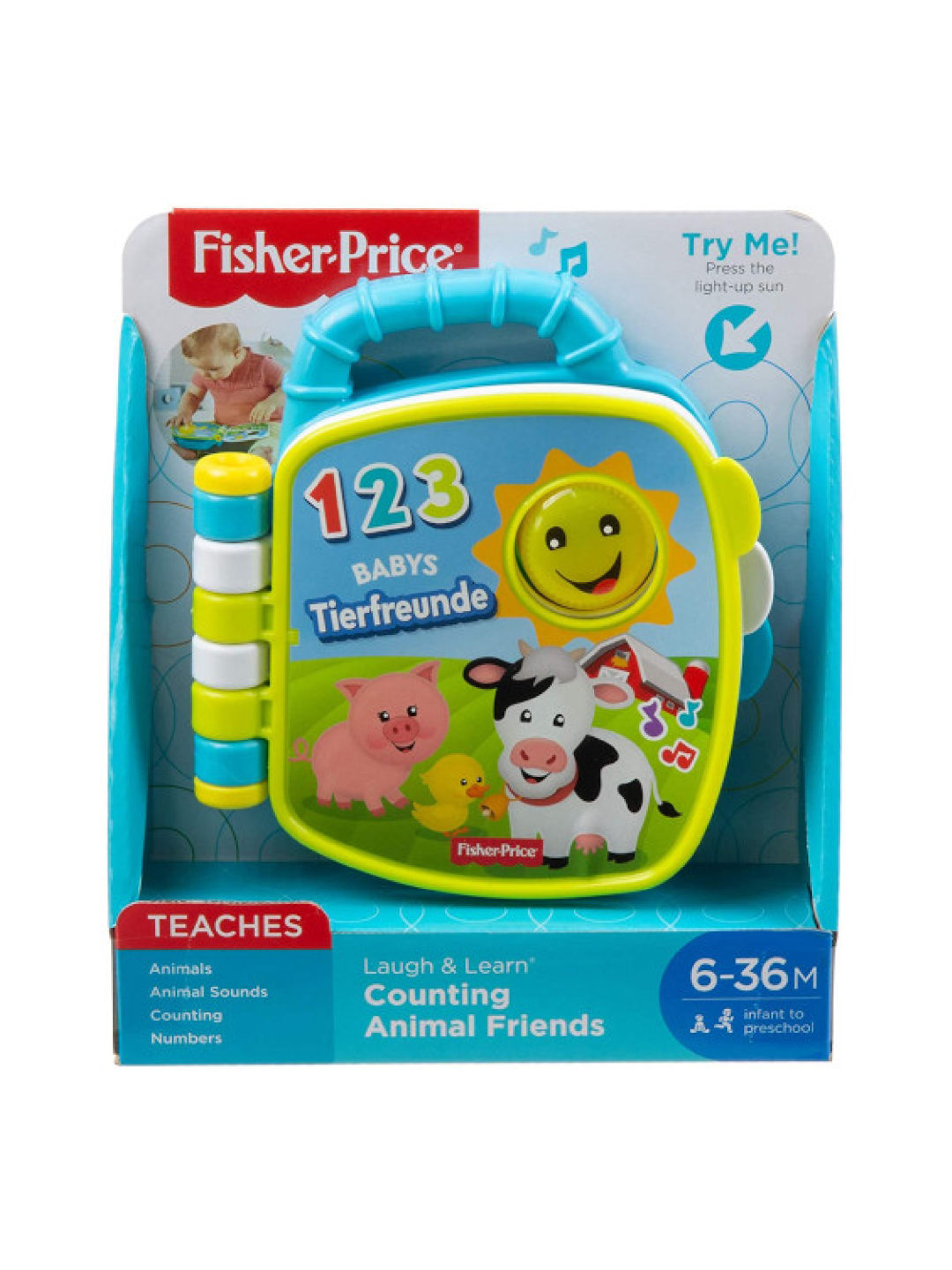 Fisher Price Laugh & Learn Animal Book (No Color- Image 2)