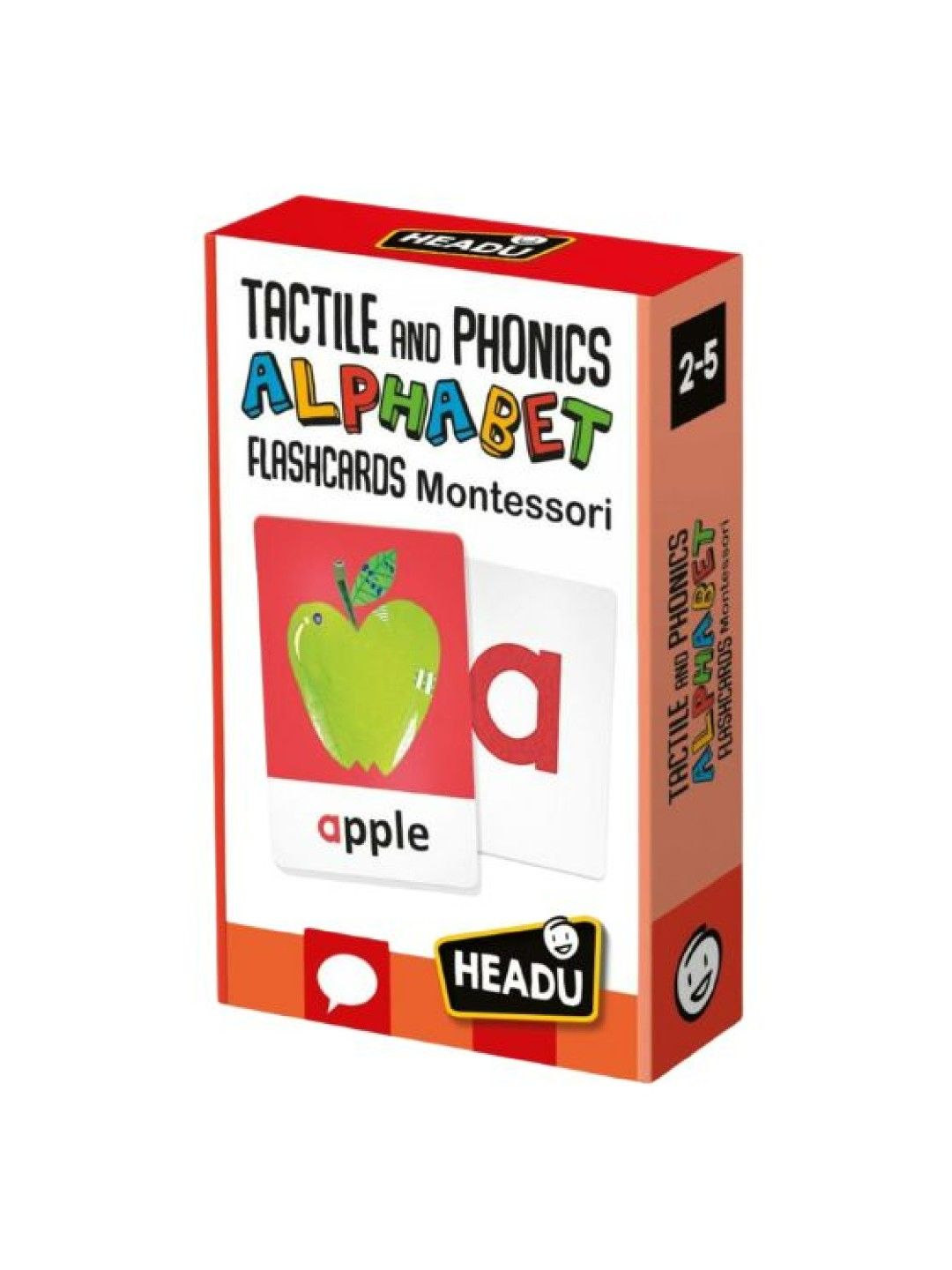 Headu Montessori Flashcards Tactile And Phonics Alphabet (No Color- Image 1)