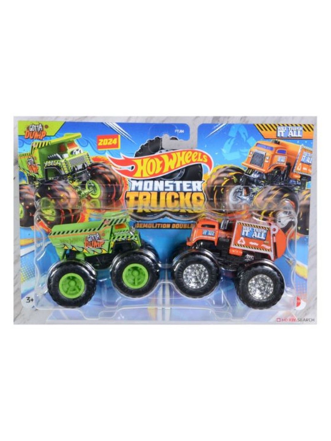 Hot Wheels Monster Trucks Demolition Doubles Construction Trucks (No Color- Image 1)