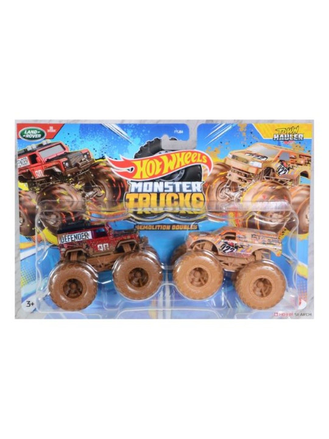 Hot Wheels Monster Trucks Demolition Doubles 1:64 Diecast - Mud Racing (No Color- Image 1)