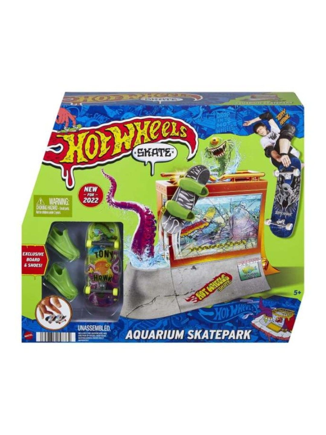 Hot Wheels Skate Aquarium Skatepark Playset (No Color- Image 1)