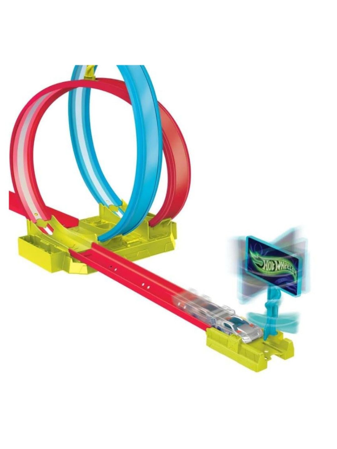 Hot Wheels Action Neon Speeders Doubletwist Laser Stunt (No Color- Image 2)