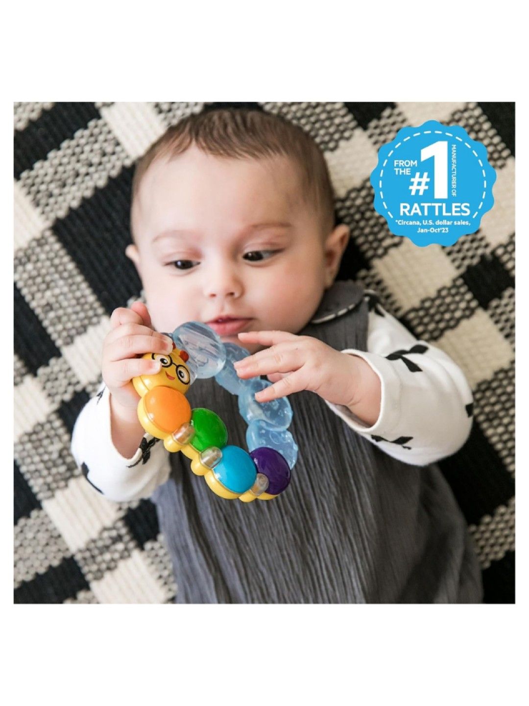 Baby Einstein Teether Pillar Rattle Toy (No Color- Image 3)