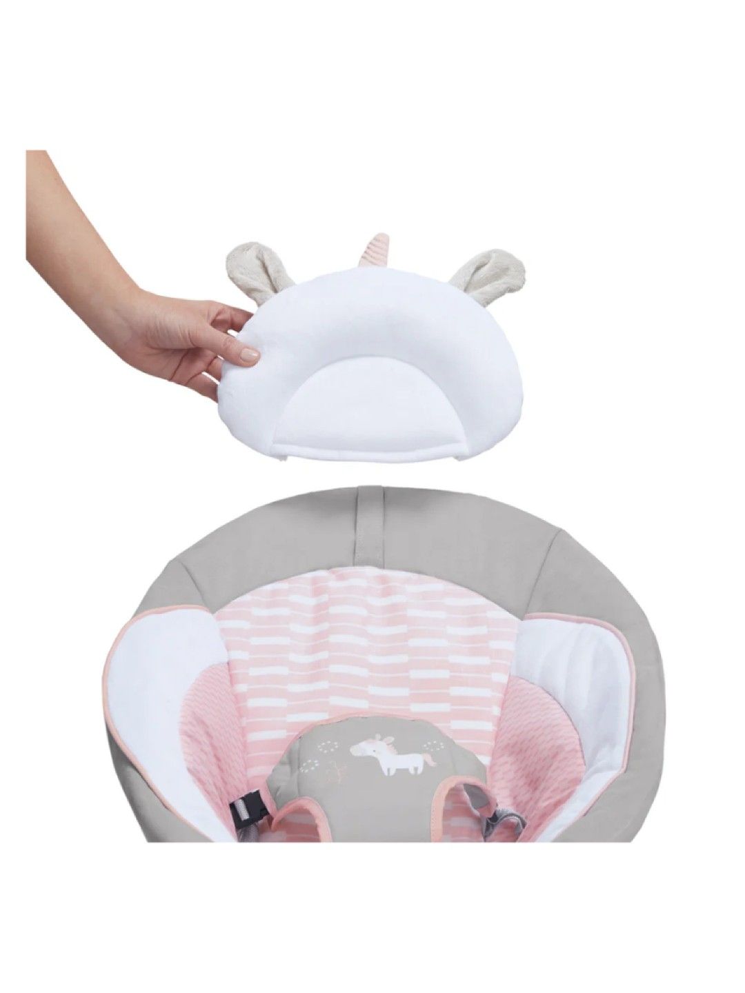Ingenuity Flora The Unicorn Cradling Bouncer (No Color- Image 3)