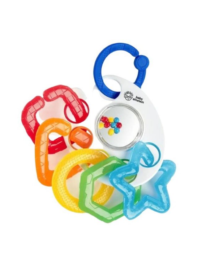 Bright Starts Baby Einstein Shake, Rattle & Soothe Teether Links Ring Toy