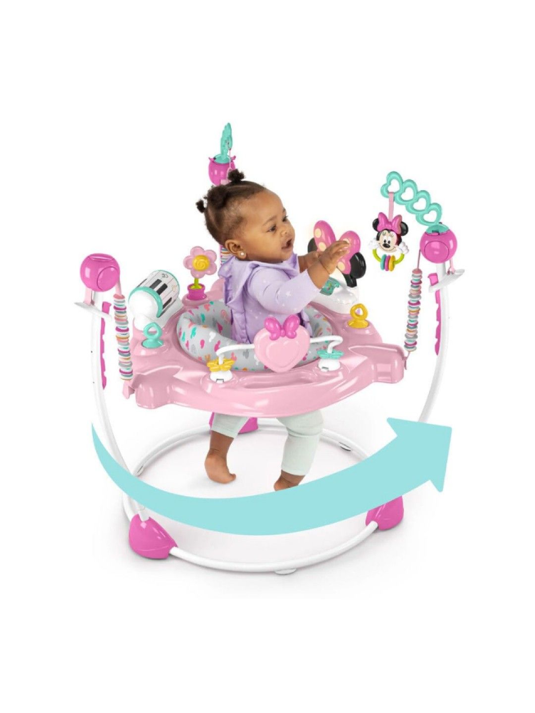 Bright Starts Disney Baby Minnie Mouse Forever Besties Activity Jumper (No Color- Image 2)