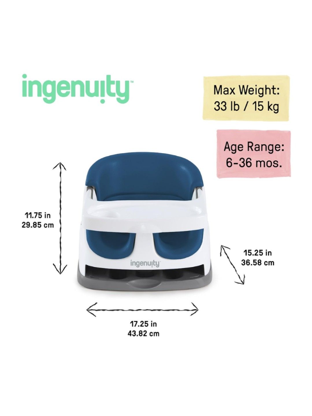 Summer Infant Baby Base 2in1 Seat: Night Sky (No Color- Image 2)