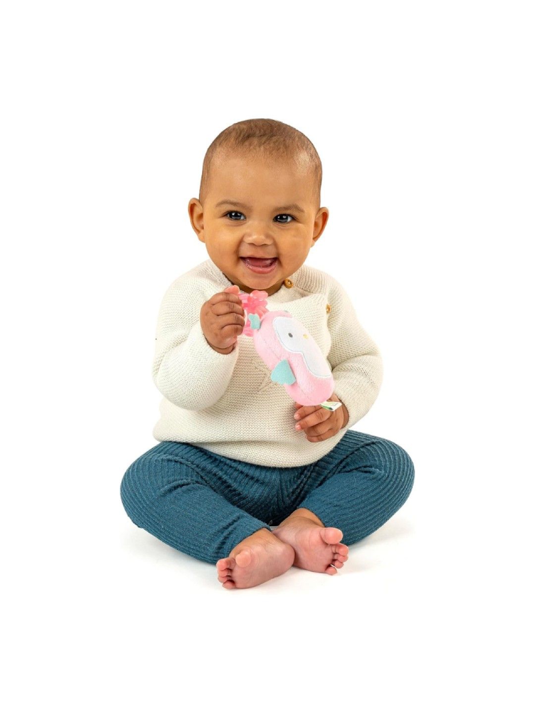 Ingenuity Cozy Coo Nally Pacifier - Pink (No Color- Image 2)