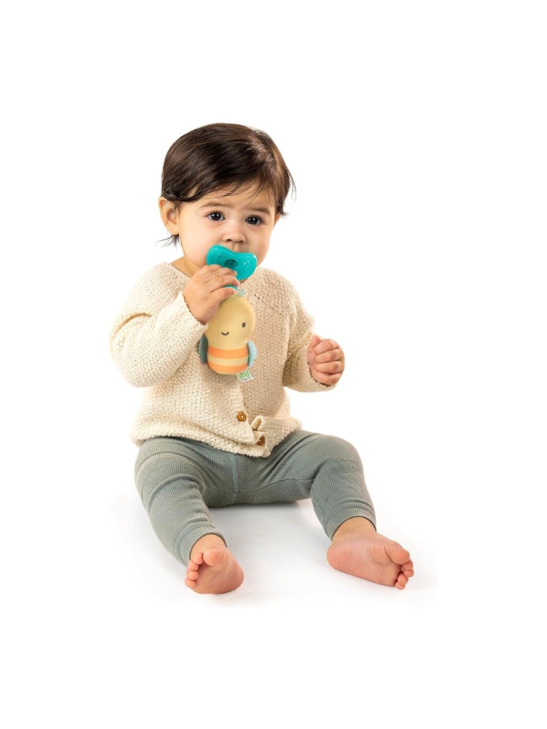 Ingenuity Cozy Coo Nally Pacifier - Yellow (No Color- Image 3)