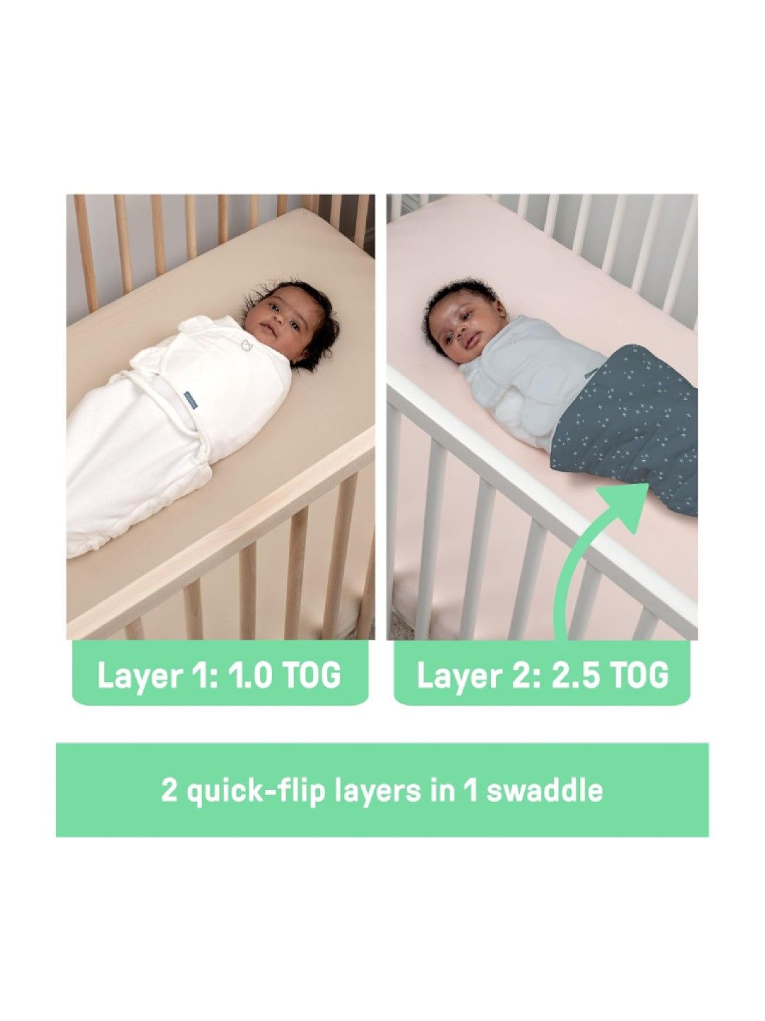 SwaddleMe All Season Baby Swaddle - Dream Wave (No Color- Image 3)