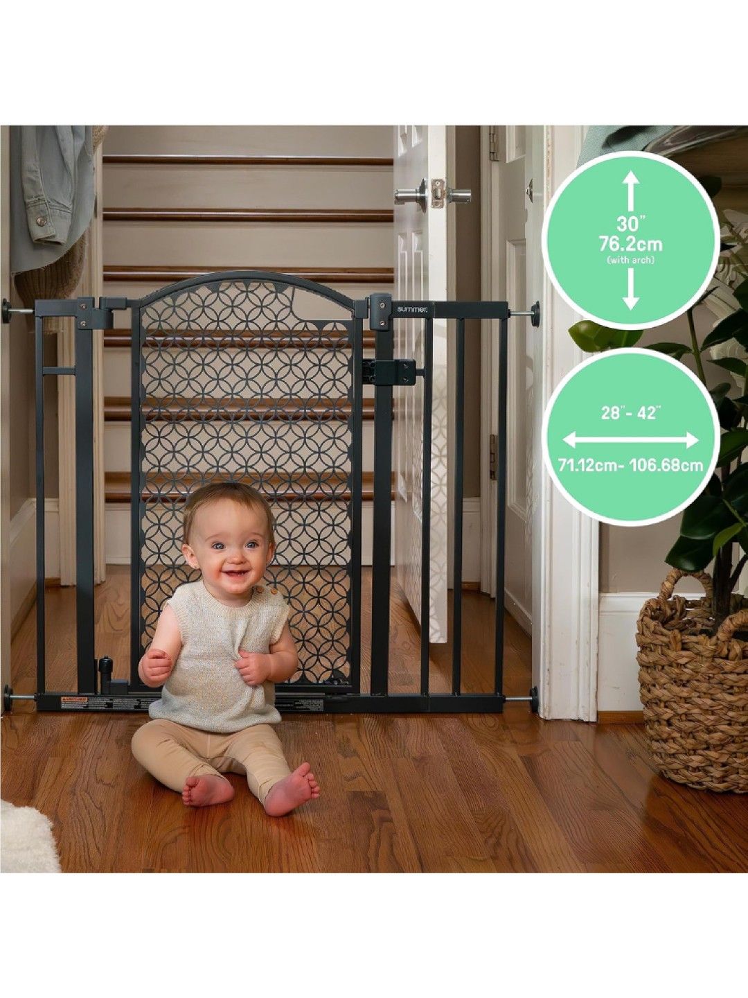 Summer Infant The Doorway Series Pet and Baby Gate - Espresso (No Color- Image 3)