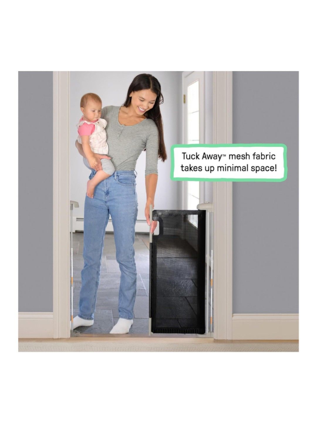 Summer Infant The Thruway Series Pet and Baby Retractable Gate - Black (No Color- Image 3)