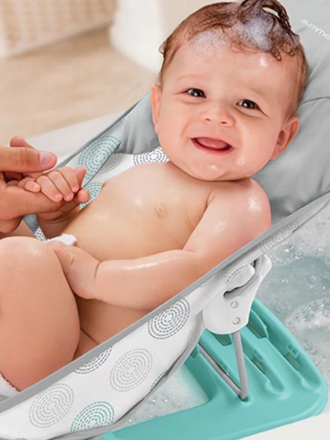 Summer Infant Deluxe Baby Bather Dashed Dots (No Color- Image 4)