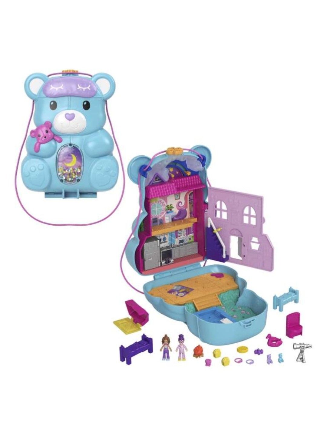 Polly Pocket Teddy Bear Purse Compact (No Color- Image 2)
