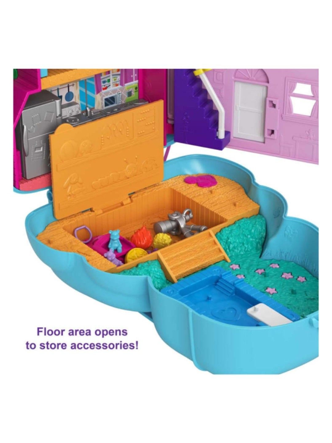 Polly Pocket Teddy Bear Purse Compact (No Color- Image 4)