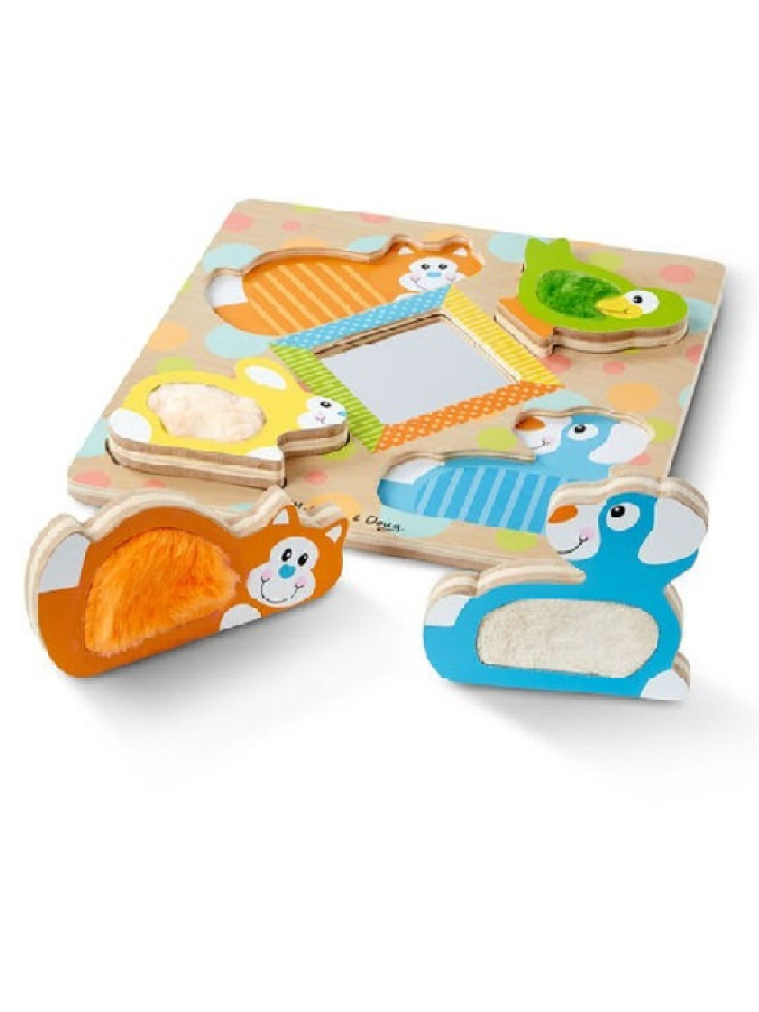 Melissa and Doug Peek a Boo Touch and Feel Puzzle