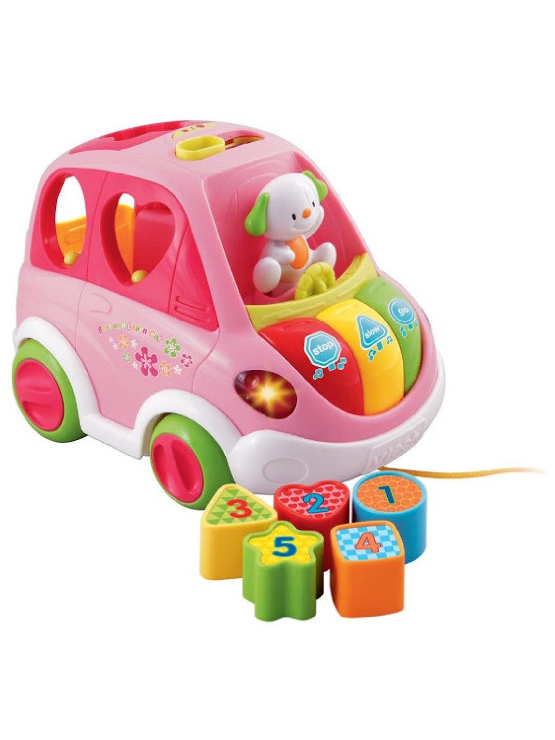 VTech Baby Sort and Learn Car (Pink- Image 1)