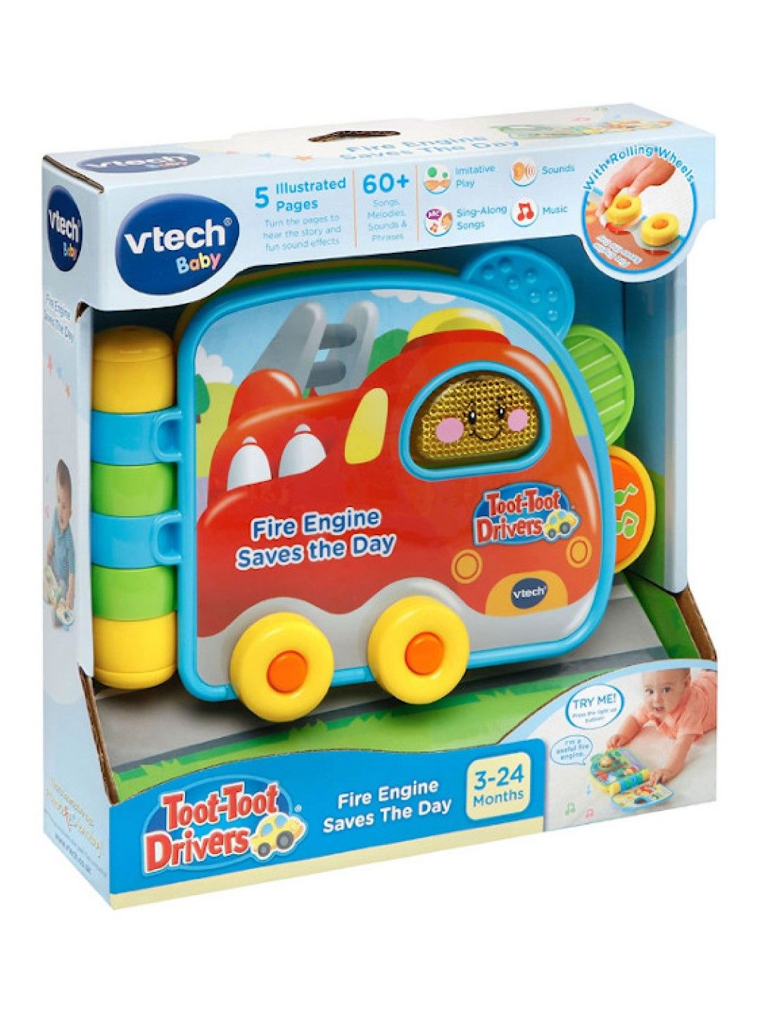 VTech Fire Engine Saves The Day Book (No Color- Image 2)