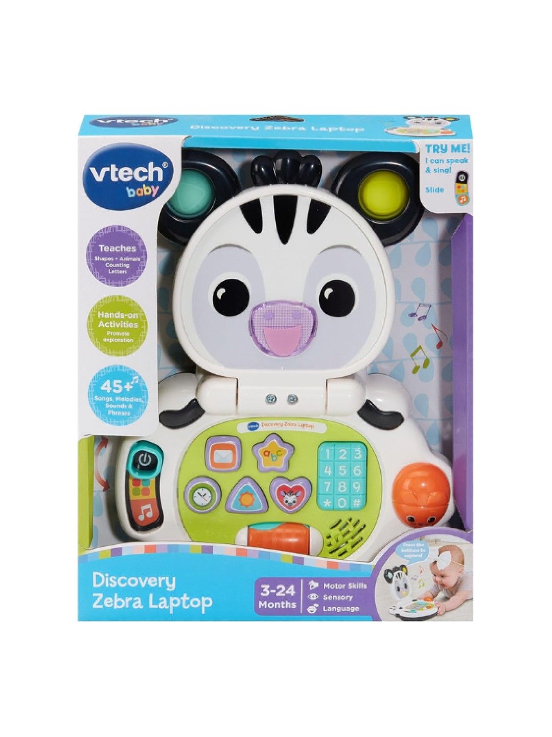 VTech Discovery Zebra Laptop (No Color- Image 3)