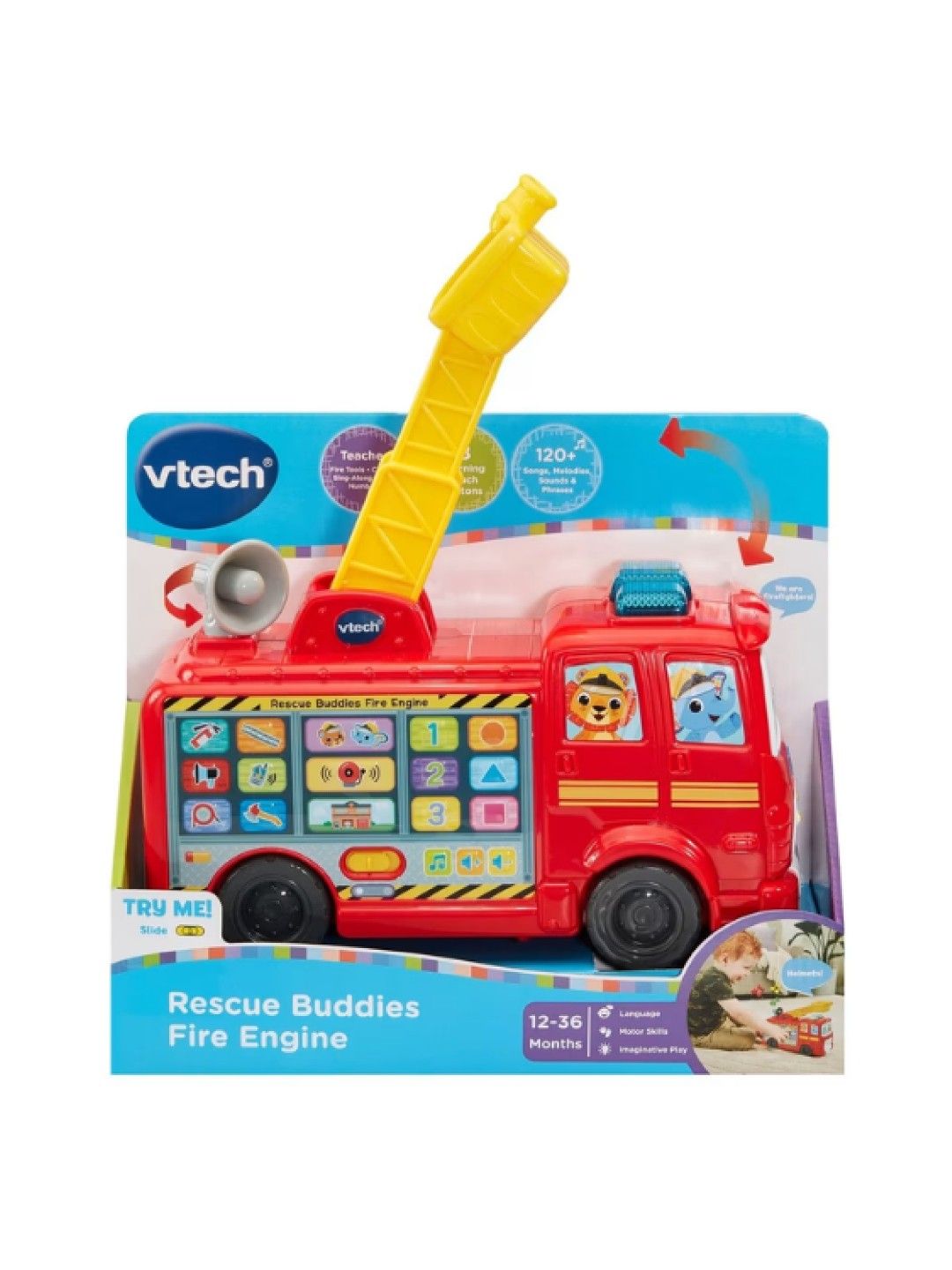 VTech Rescue Buddies Fire Engine (No Color- Image 3)