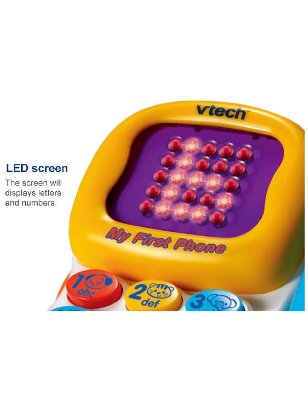 VTech Tiny Talk Light Up Phone (No Color- Image 4)