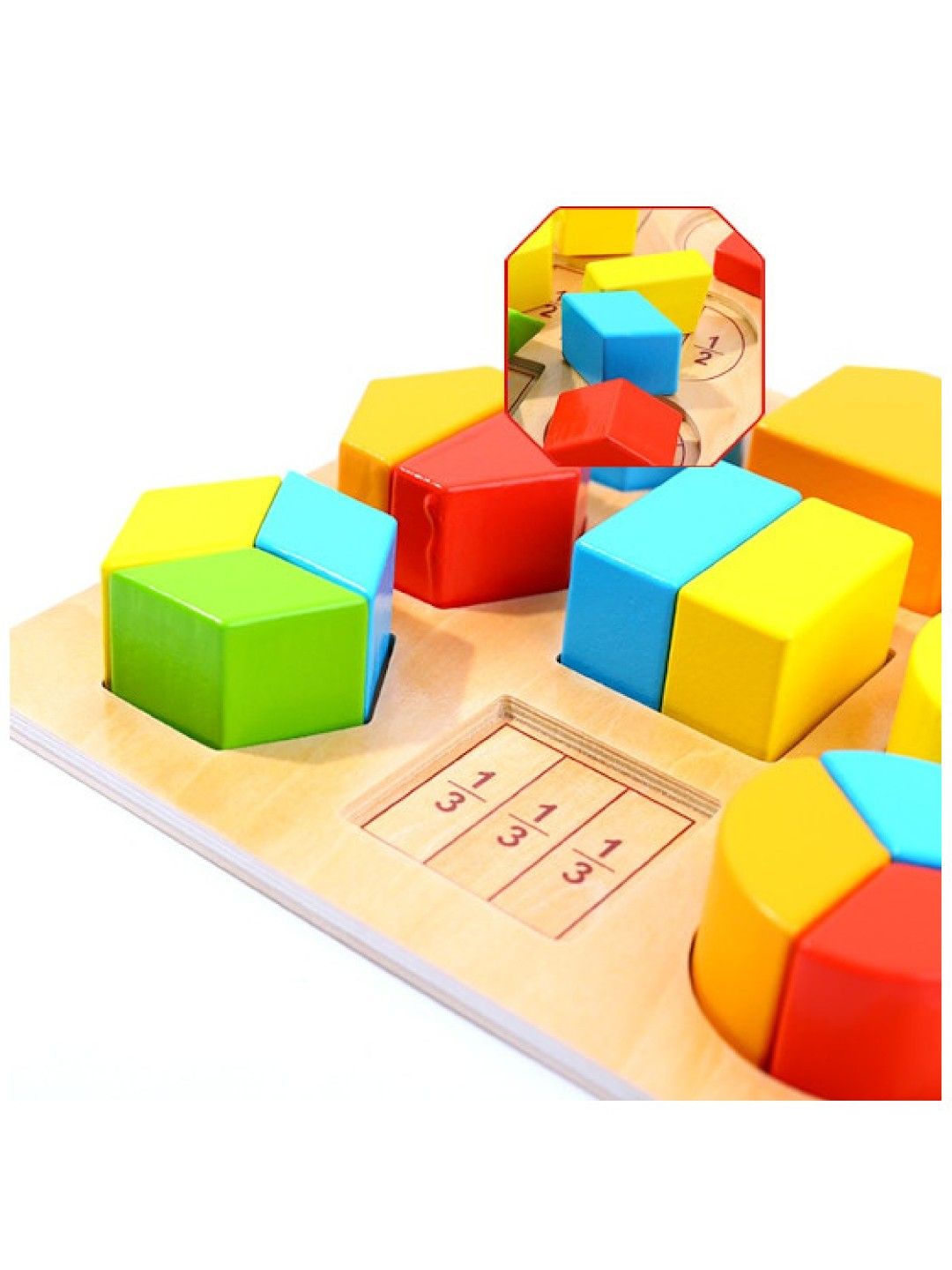 Tooky Toy Block Puzzle - Shapes (No Color- Image 3)