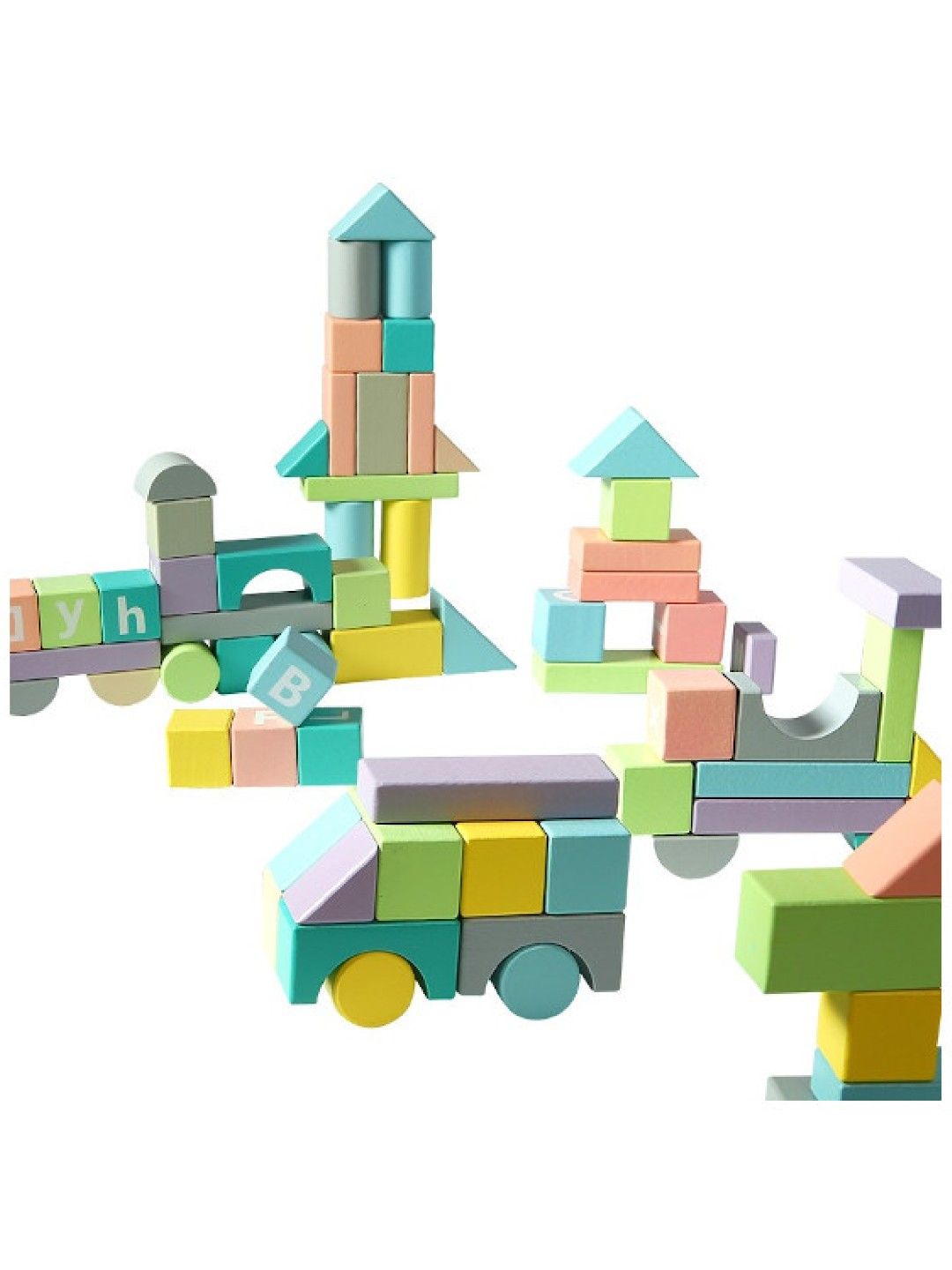 Tooky Toy Block (90pcs) (No Color- Image 3)