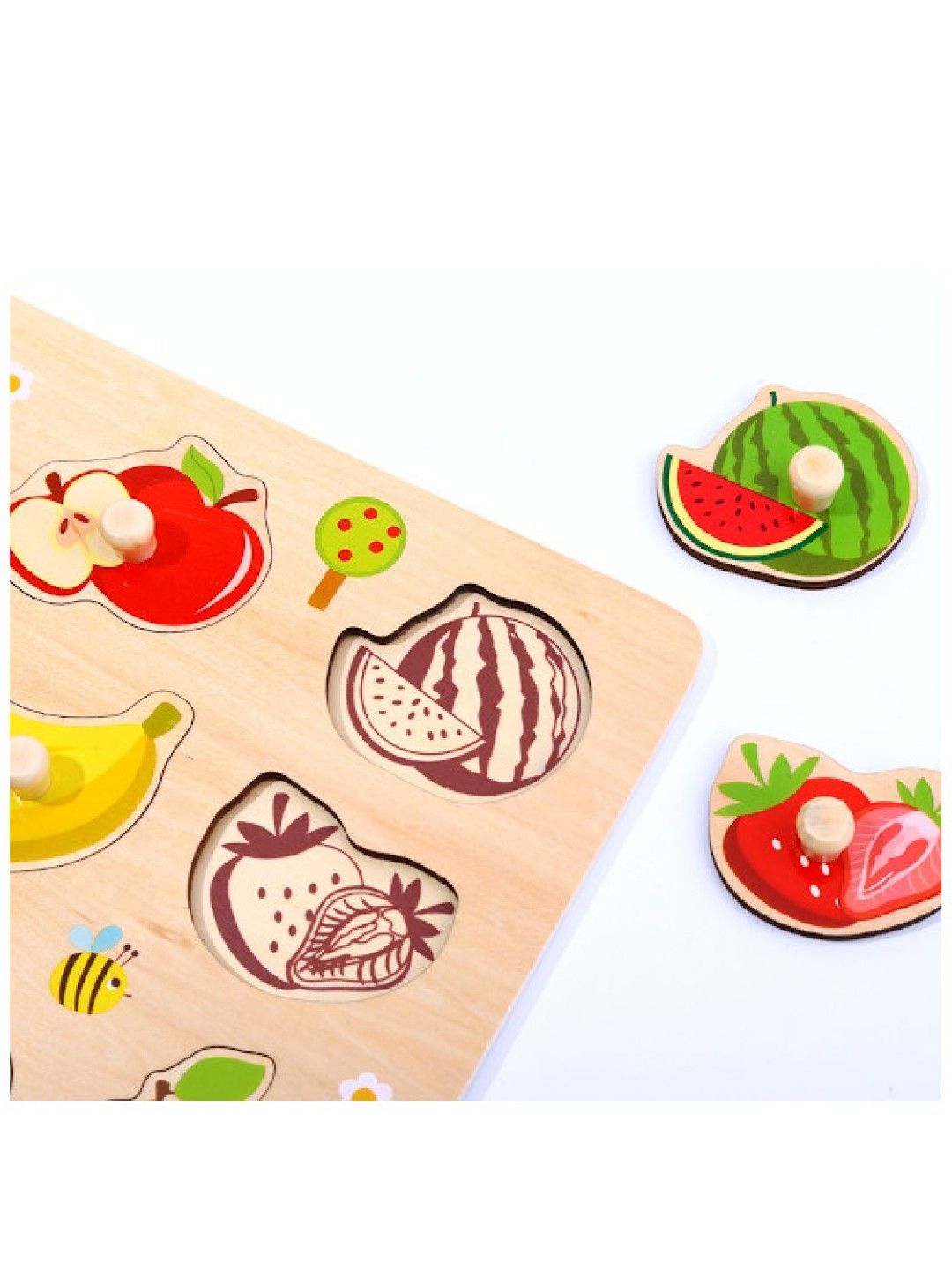 Tooky Toy Fruit Puzzle (No Color- Image 3)