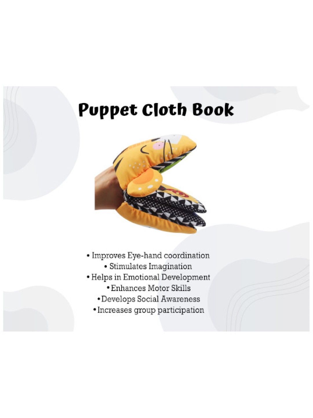 Infantway Huggabooks Tiger Puppet Cloth Book (No Color- Image 3)