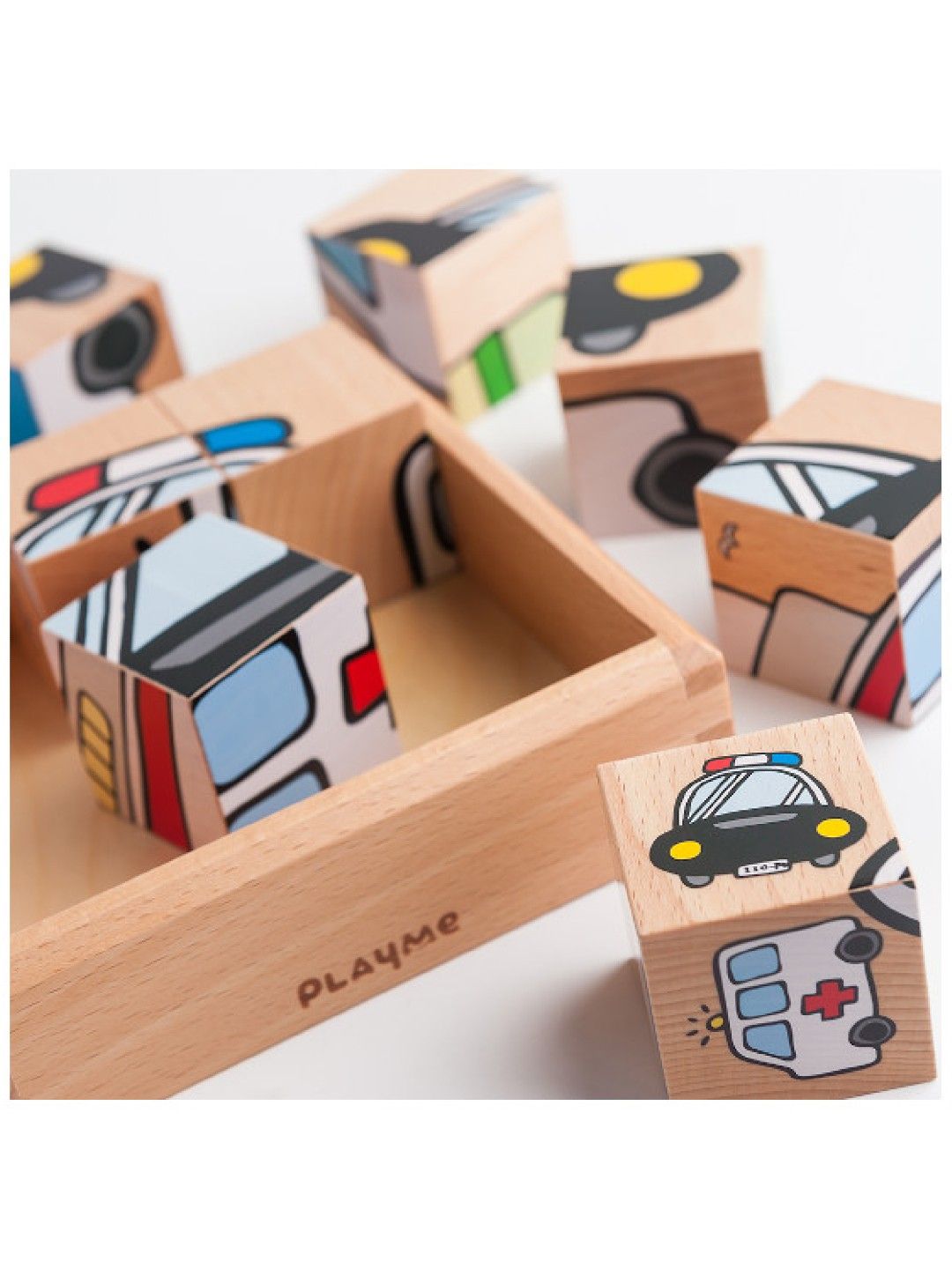 Playme Toys Transportation Puzzle Cube (No Color- Image 3)