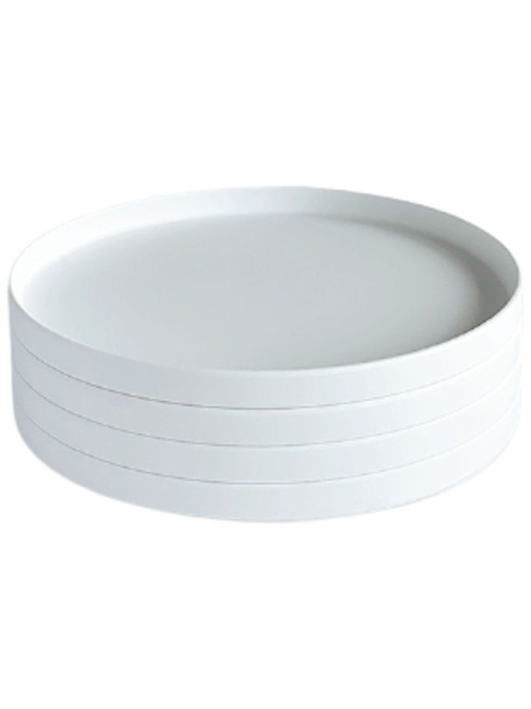 Simpli Premium Melamine Dishware - Dinner Plate/Serving Tray Set 11" (4s) (White- Image 2)